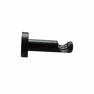 1 Soporte a pared para barra diámetro 28 mm Design INSPIRE Aluminio negro mate pintado fijo 9.2 cm