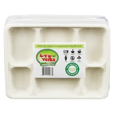 Green Line 6 Compartment Tray