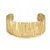 Armband in edelstaal, golvende structuur
