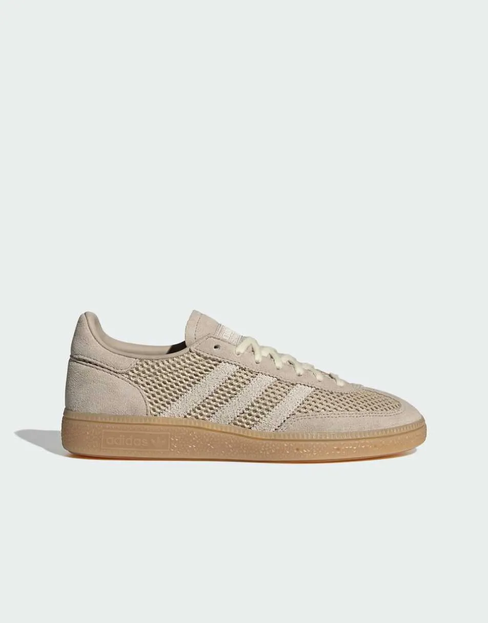 adidas Originals Handball spezial trainers in beige with gum sole