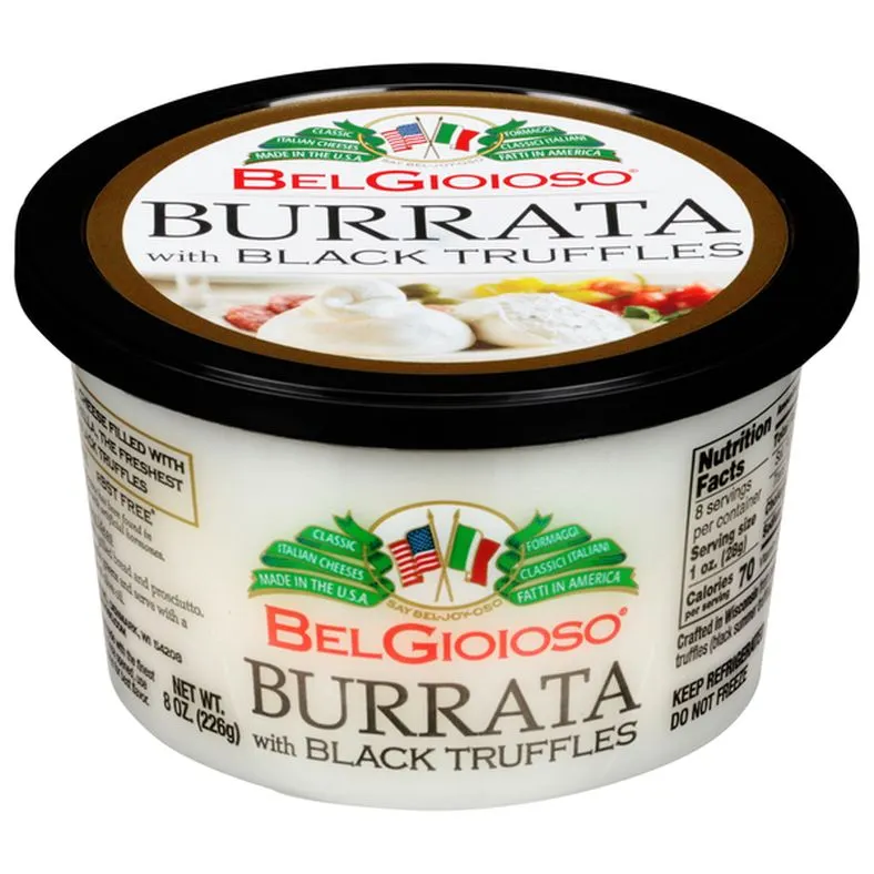 BelGioioso Cheese, Burrata with Black Truffles