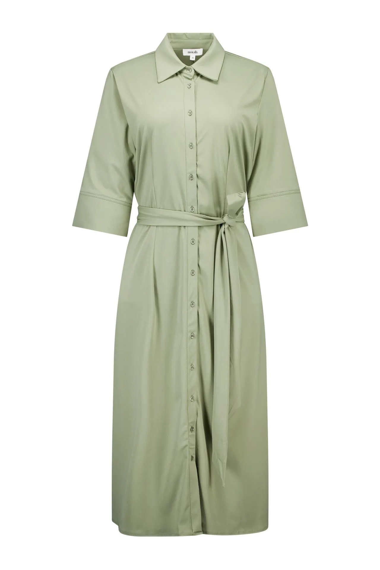 Groene maxi jurk van travelstof