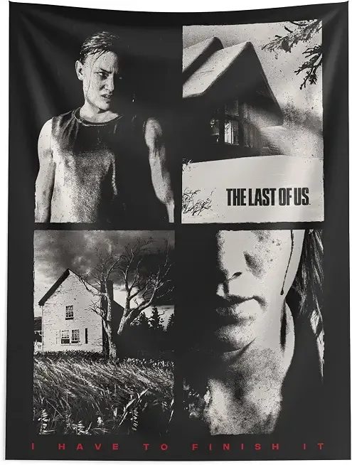 Northwest Playstation The Last Of Us Woven Wall Hanging, Fabric Poster Wall Art, 40x57 inches