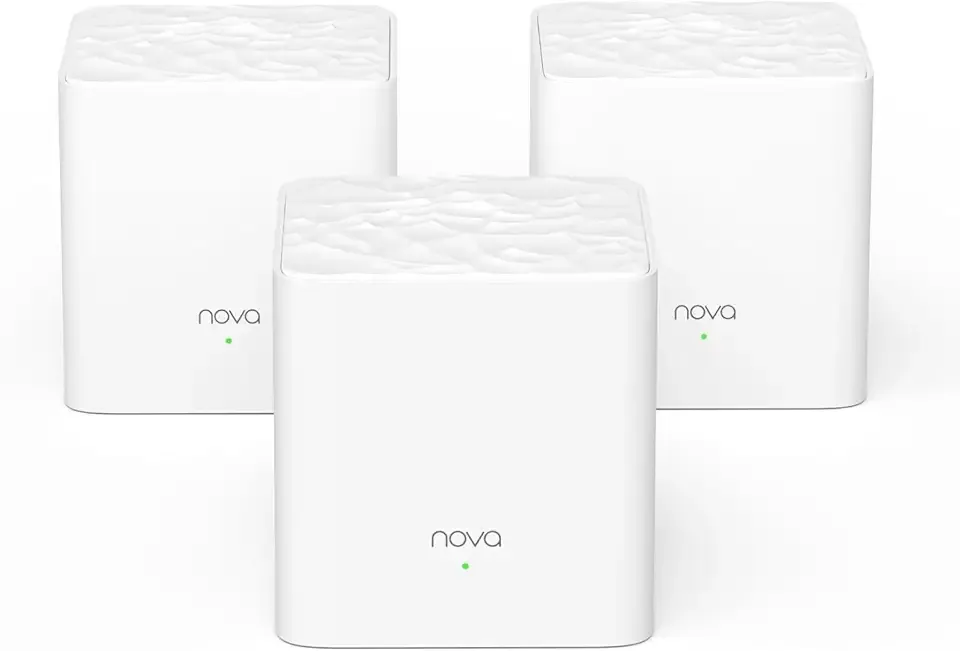 Tenda Nova Mesh WiFi System - Covers 3000 sq.ft - AC1200 Dual-Band Mesh Network for Home Internet - Parental Control - 3-Pack