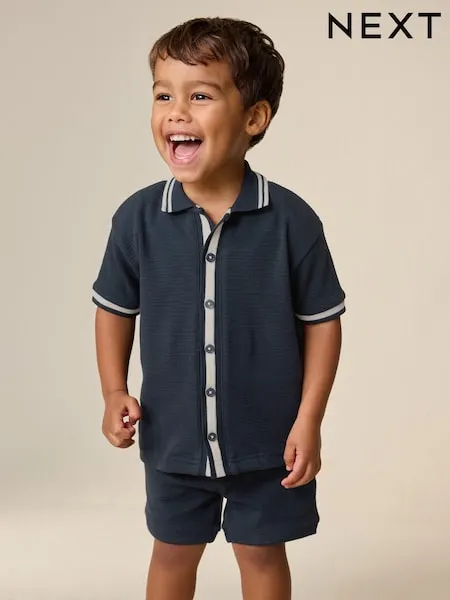 Ecru Short Sleeve Shirt and Shorts Set (3mths-7yrs)