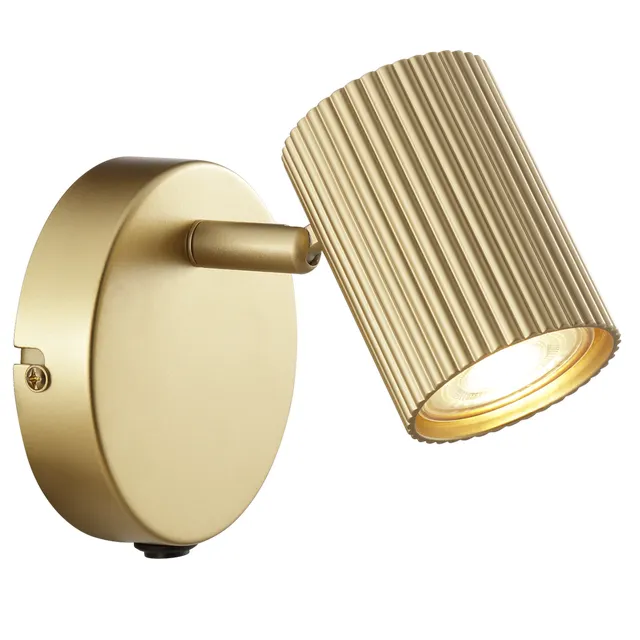 Faretto decorativo senza fonte luminosa FABIO in acciaio dorato GU10 INSPIRE