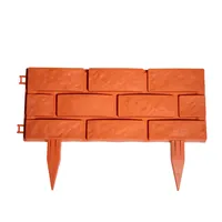 10 teiliges Gartenzaun-Set aus PP, ca. 44,5 x 28,5 cm