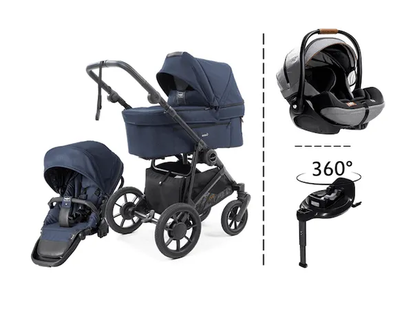 Emmaljunga 2026 | Super Sonic vogn + bilstolpakke | Urban Dark Navy