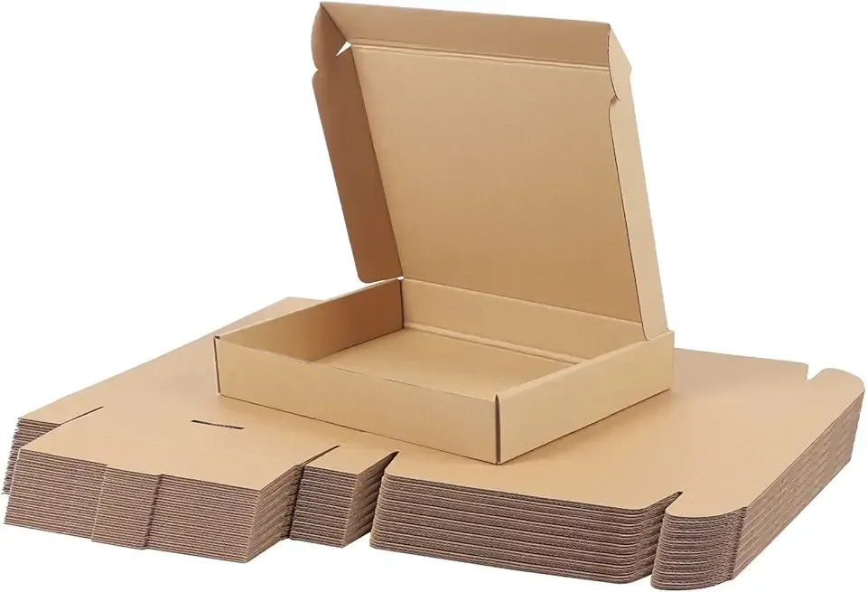 PHAREGE 12x9x2 inch Shipping Boxes Bulk 25 Pack Brown, Tab Lock Tuck Top Mailer Boxes for Packaging Small Business, Medium Cardboard Gift Boxes for Wrapping Mailing Present