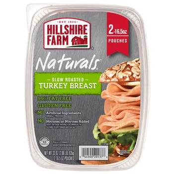 Hillshire Farm Slow Roasted Turkey Breast, 16.5 oz, 2-count
