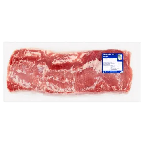 Unsmoked Back Bacon Rind on Rashers (1 kg) Open Product Description