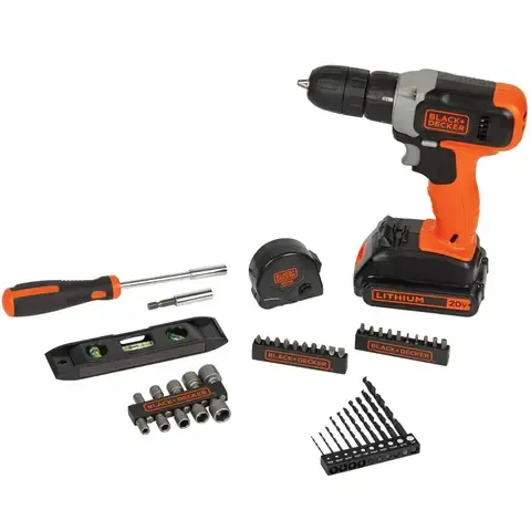 Taladro Rotación 20V + 44 Accesorios