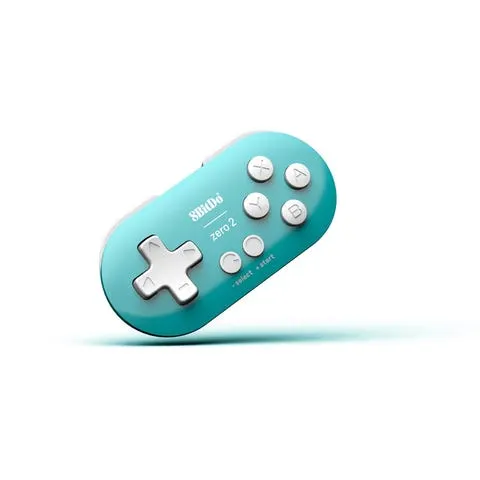 8BitDo Zero 2 Turquoise Edition - Portabel mikrohåndkontroller