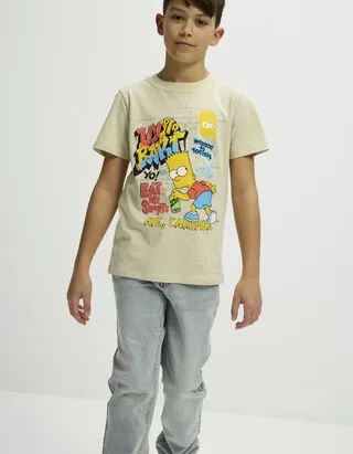 T-shirt - The Simpsons - Beige
