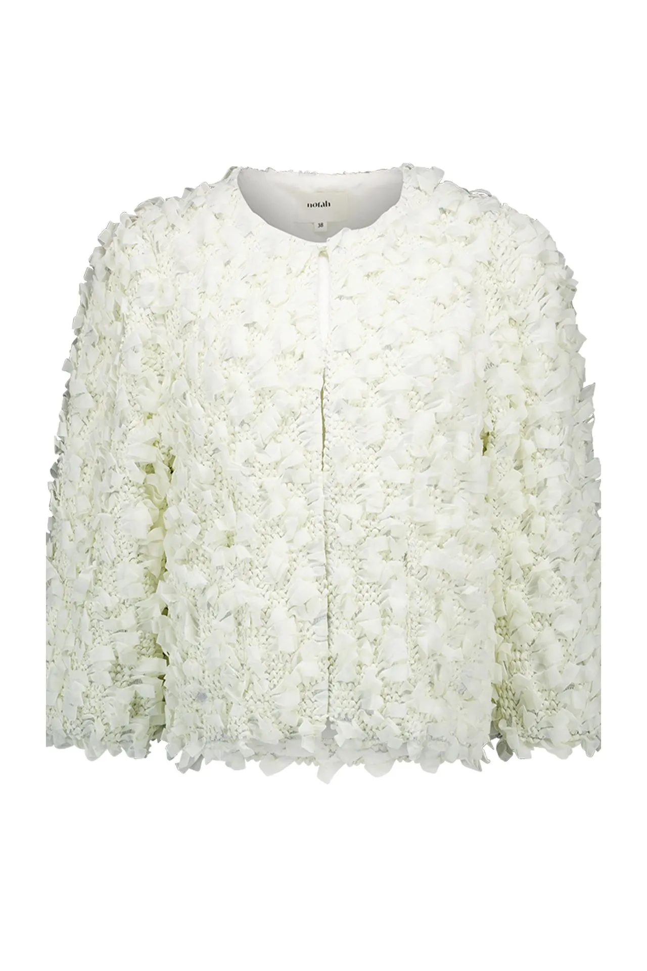 Ecru jasje met structuur