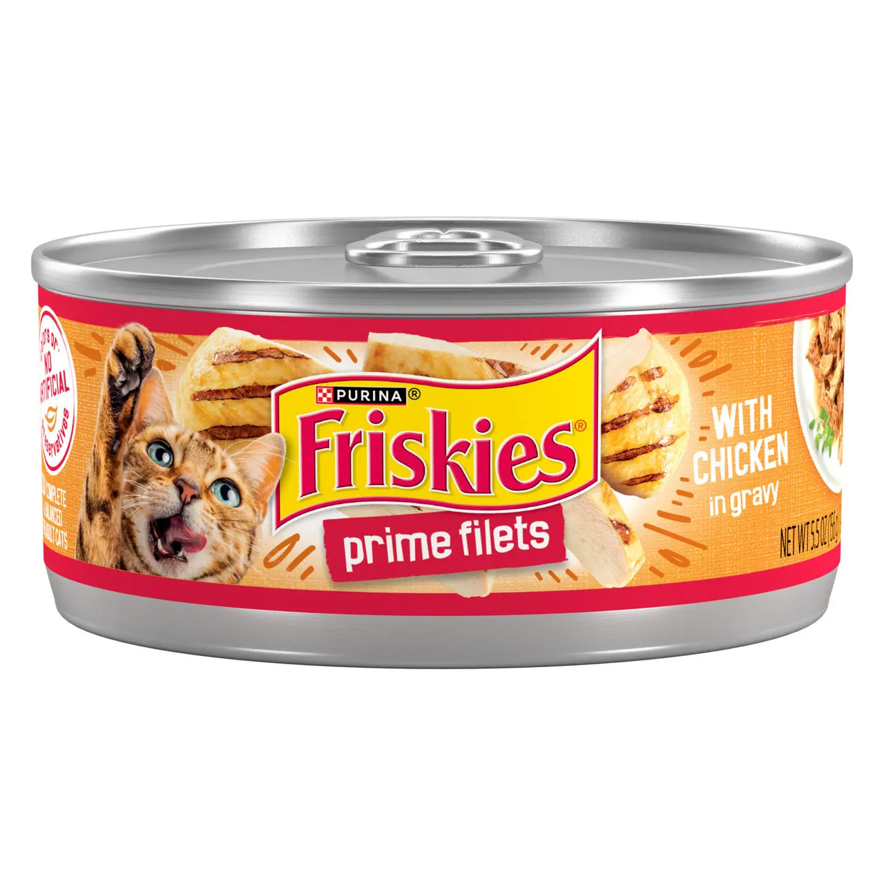 Purina Friskies Prime Filets With Chicken in Wet Cat Food Gravy