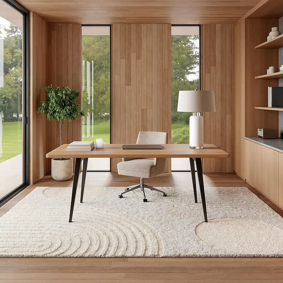 nuLOOM Gloria Abstract Shag Area Rug, 8x10, Beige