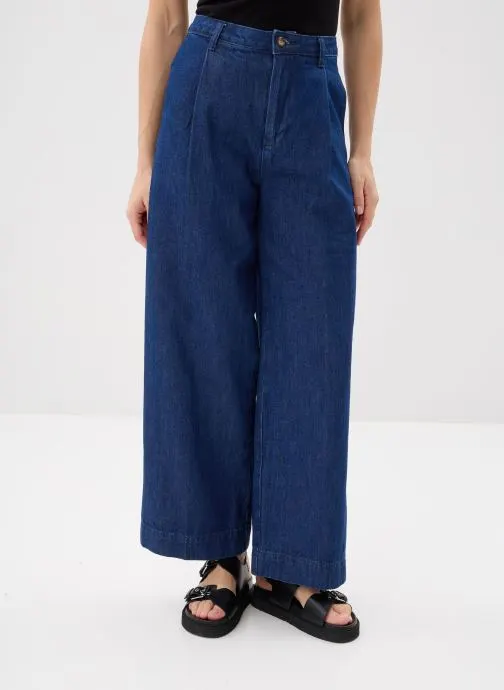 Rechte broeken Vienne dames blauw