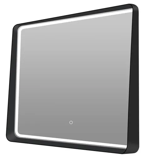 Tuscany® 30"W x 32"H Black Framed LED Lighted Mirror with Defogger and Integrated...