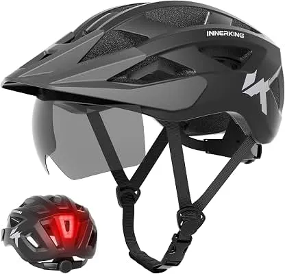 InnerKing Adult Bike Helmet Rear Light & OTG Magnetic…
