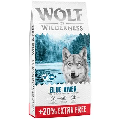 Croquettes Wolf of Wilderness - sans céréales : 12 kg + 2,4 kg offerts !