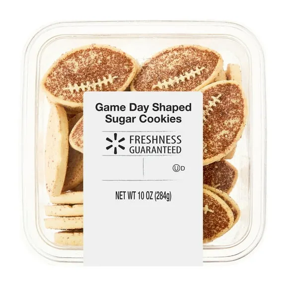 Freshness Guaranteed Game Day Shaped Sugar Cookies 12 Count, 10oz (Baked, Shelf Stable)