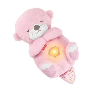 Peluche interactive Ma Loutre Câlins Bonne Nuit rose