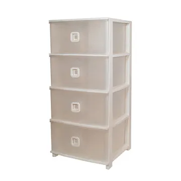 Cassettiera Pratika Plus 4 cassetti Bianca