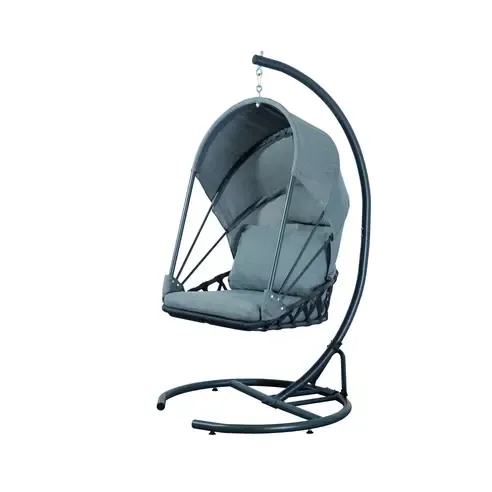 Hängesessel - anthrazit-grau - klappbar