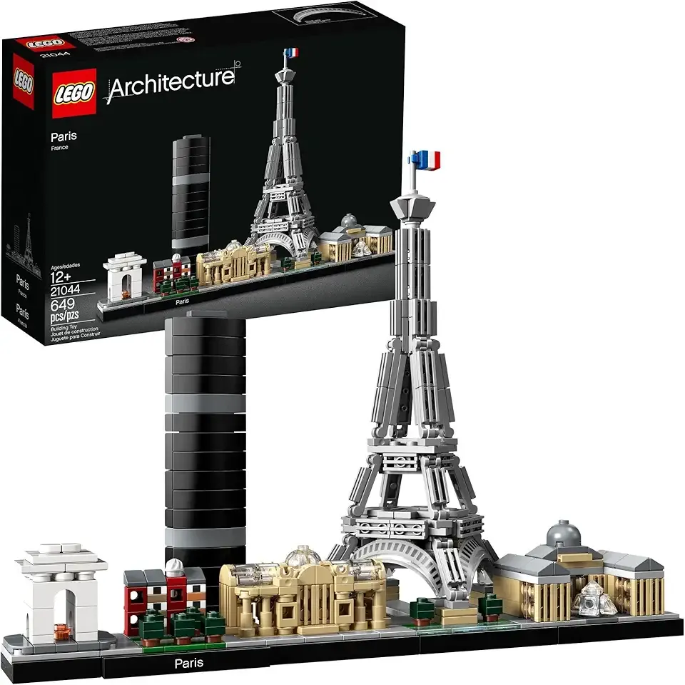 Architecture Paris Model Building Set - Detailed Display Building Block Set for Kids, Boys and Girls, Ages 12+ - Unique Gift for Travel & Architecture Enthusiasts - 21044