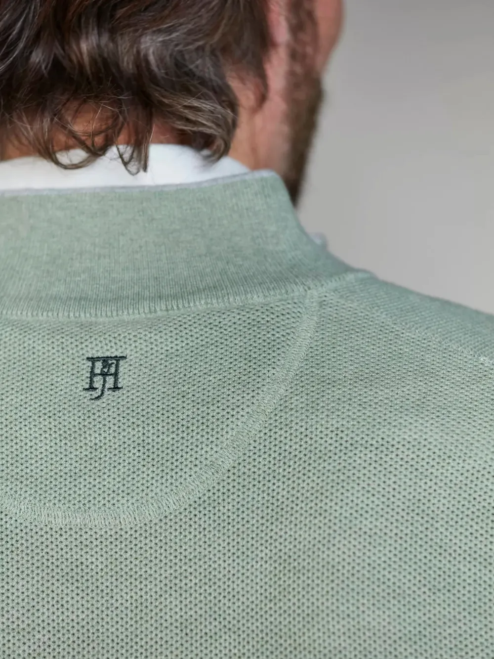 HALF ZIP STRUCTURE SWEATER