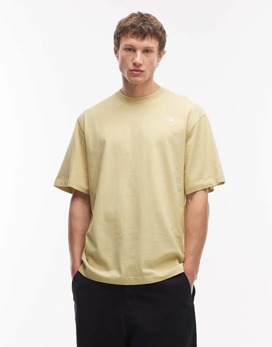 The North Face Essential Simple Dome logo oversized t-shirt in light green