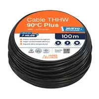 Cable Thhw 12 Awg Negro 100M Uso Único Residencial