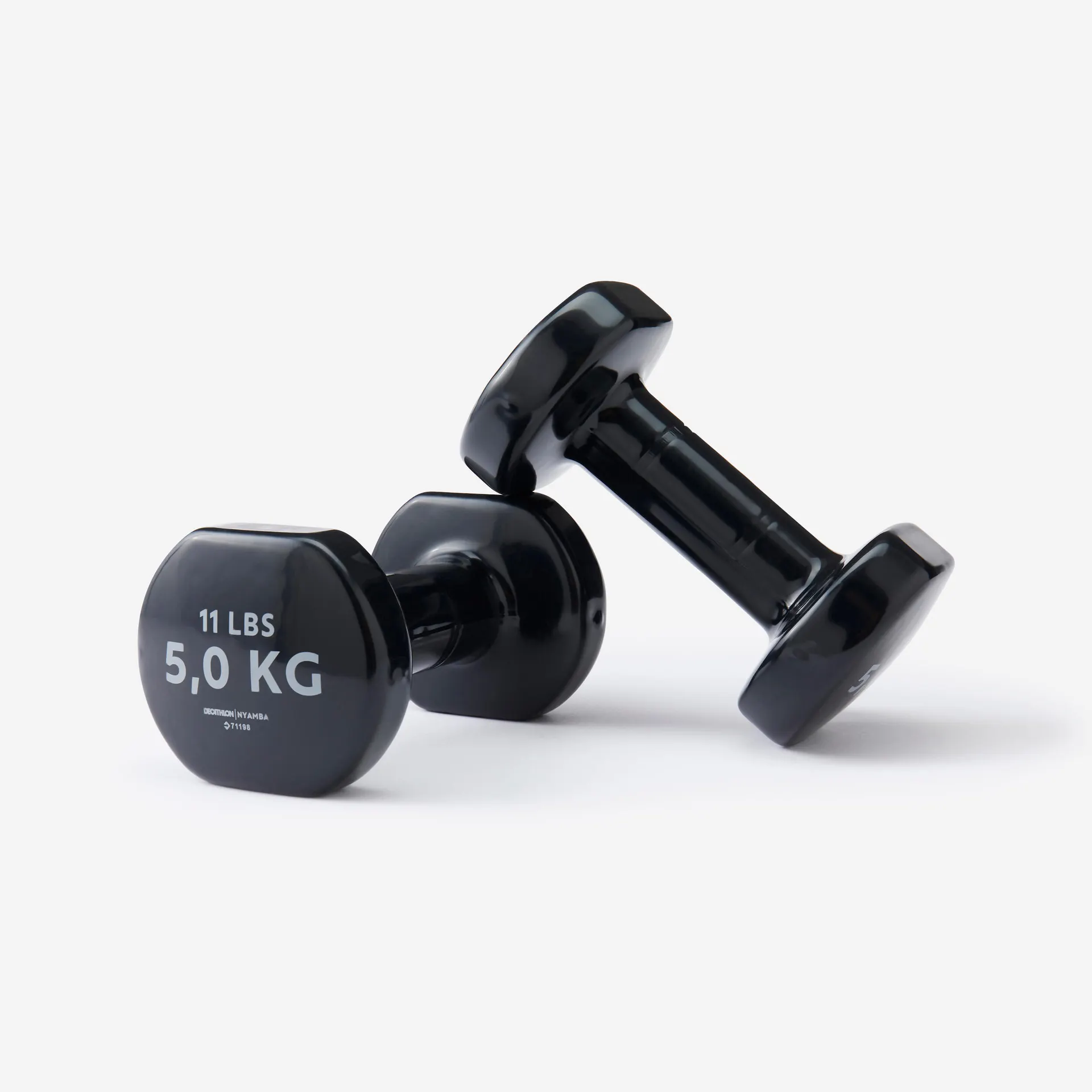 DOMYOS Posilovací fitness činky 2 × 5 kg