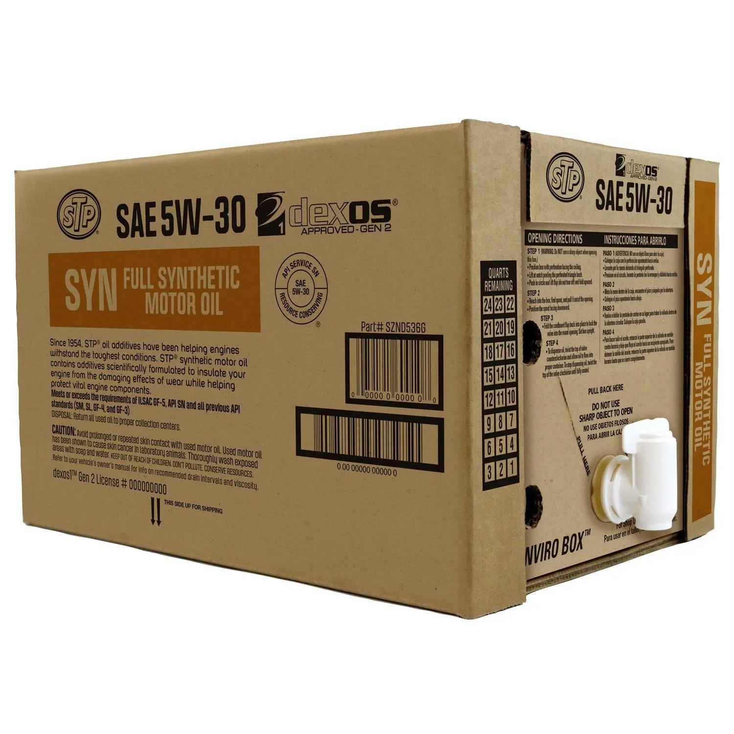 STP Full Synthetic 5W-30 Motor Oil 6 Gallon