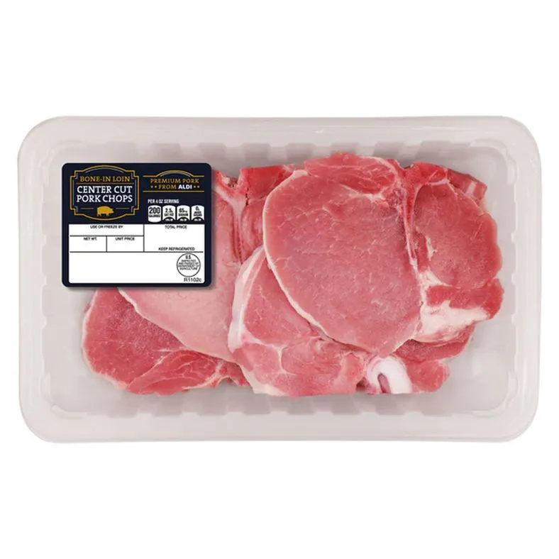 USDA Premium Pork Bone-In Loin Center Cut Pork Chops, per lb