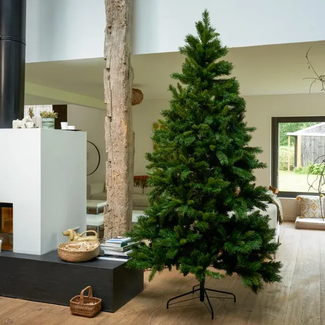 Árbol de Navidad Bormio verde de 180 cm de alto