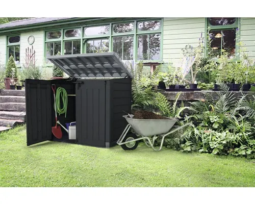 Přístřešek na popelnice Keter Store-It-Out plastový 146 x 82 x 125 cm antracit/šedý