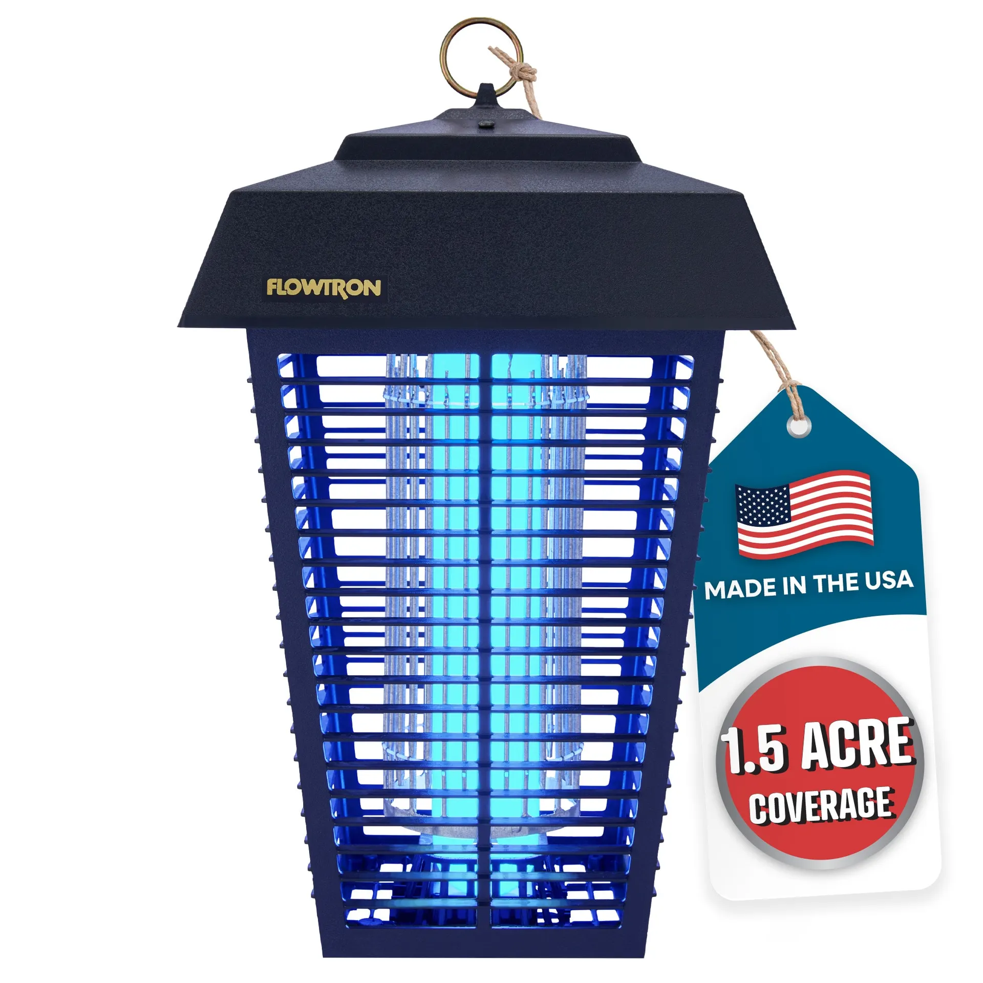 Bug Zapper - Mosquito Zapper with 1-1/2 Acre of Coverage - 80W Bulb and 5600V Killing Grid