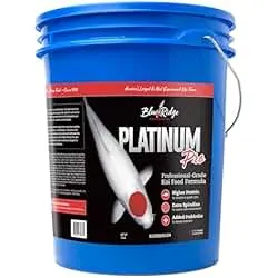 Blue Ridge Koi Fish Food 14lb - Koi Food 3/16” Platinum Pro Formula Goldfish Food, Premium Fish Food for Ponds, Ponds Fish Food, Floating Pond Pellet