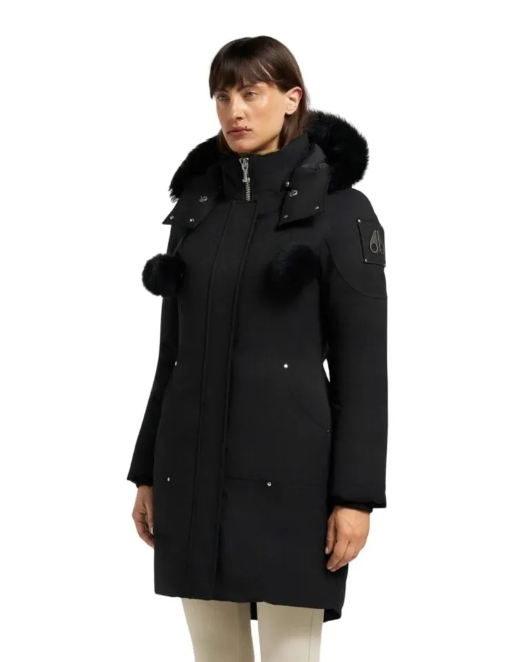 Original Stirling Shearling Trim Parka - Black/Black