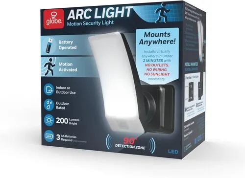 Globe Electric Motion Sensor Arc Light