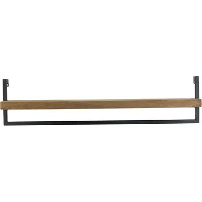 Hout metaal 24x100 cm bruin