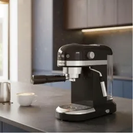 Spector Espresso Coffee Machine with Milk Frother Black