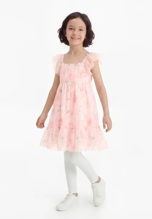 DRESS - Kjole - off-white/pink/multi-coloured