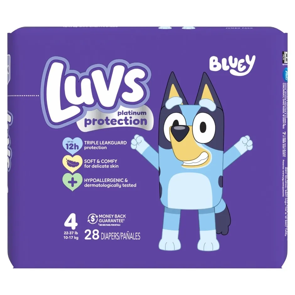 Luvs Size 4 Baby Diapers, 29 ct.