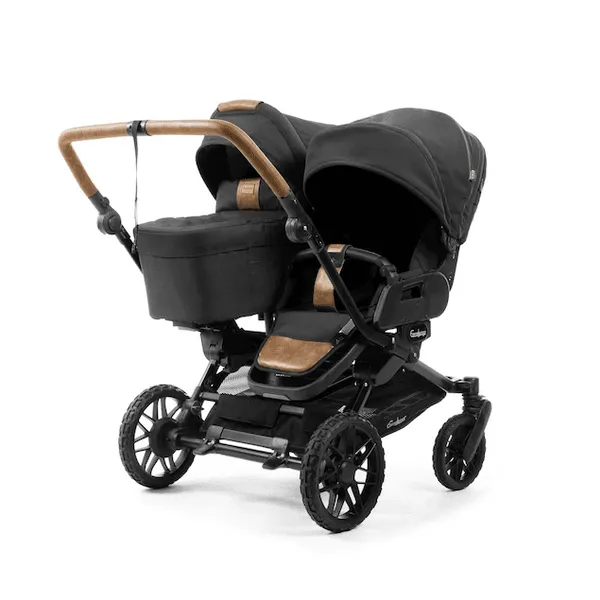 Emmaljunga 2026 | Double Sento Liggedel+ og Flat sittedel+ | Outdoor Black