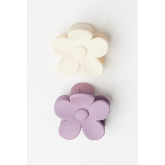 Kids set van 2 haarclips kleine bloemen