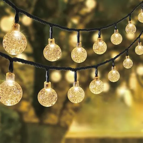 Patriot Lighting® 31-1/8' 50-Light Solar Powered LED String Light