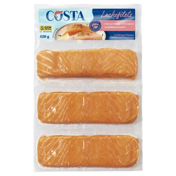 Costa Lachsfilets tiefgefroren